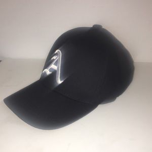 MENS NOVELTY GOTHIC EMBROIDERED LETTER A ADJUSTABLE BALL CAP.